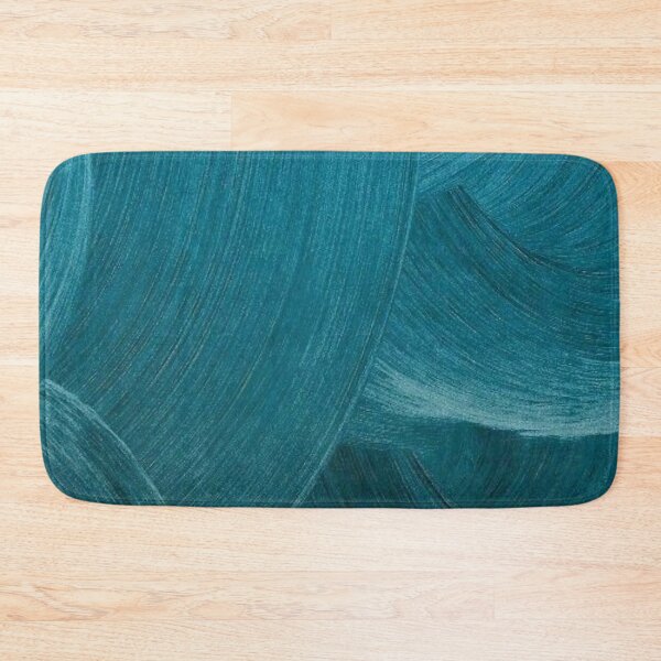 Item preview, Teal Paint Brush Strokes — Abstract Blue Green Oil Painting Texture designed and sold by LYAN-STORE.