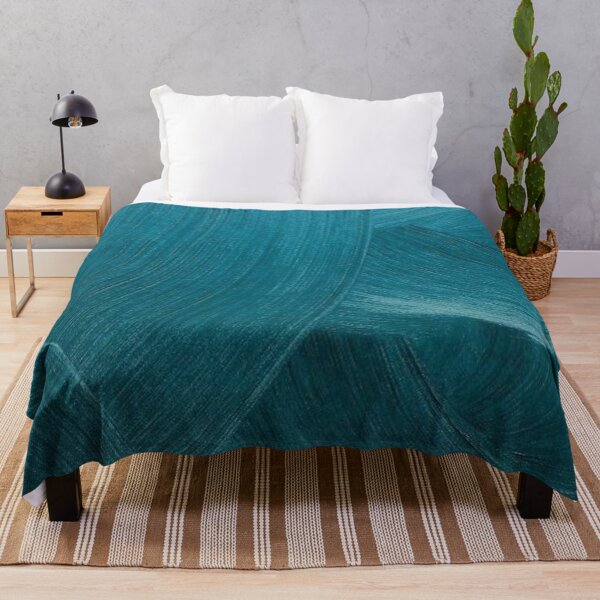 Item preview, Teal Paint Brush Strokes — Abstract Blue Green Oil Painting Texture designed and sold by LYAN-STORE.
