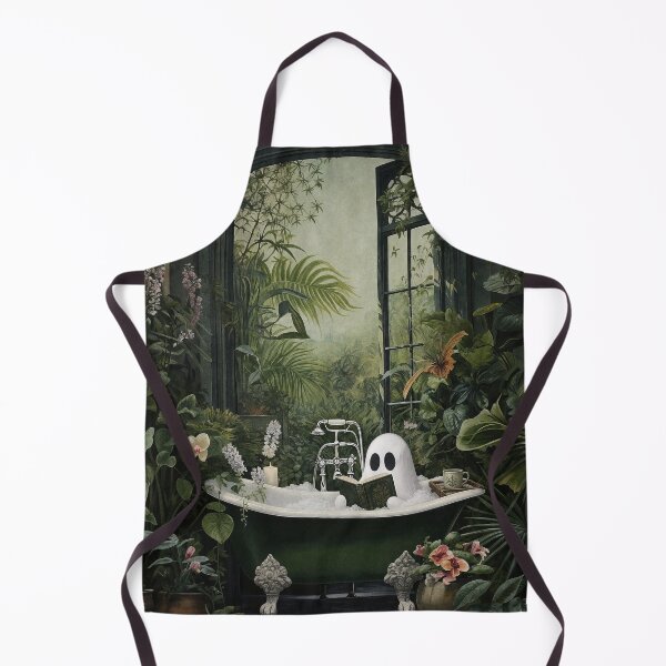 Item preview, Cozy Ghost Reading in a Botanical Bathtub designed and sold by Tolchik.