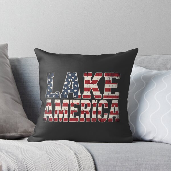 Item preview, Patriotic American Flag Lake Life Vintage Usa Country Cabin Sunset Graphic | Best Gift designed and sold by shahroozj.