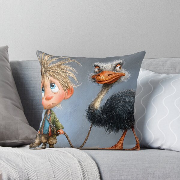 Item preview, A Boy and an Ostrich A Unique Friendship designed and sold by Artessie.