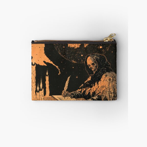 Item preview, Skeletal Scribe Under Skull Moon Gothic Horror designed and sold by POVAD.