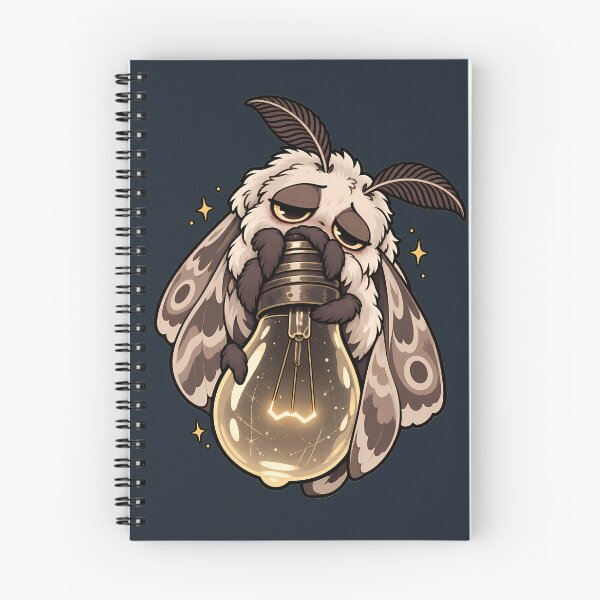 Item preview, Cute Moth Hugging a Glowing Light Bulb designed and sold by ZetaDream.