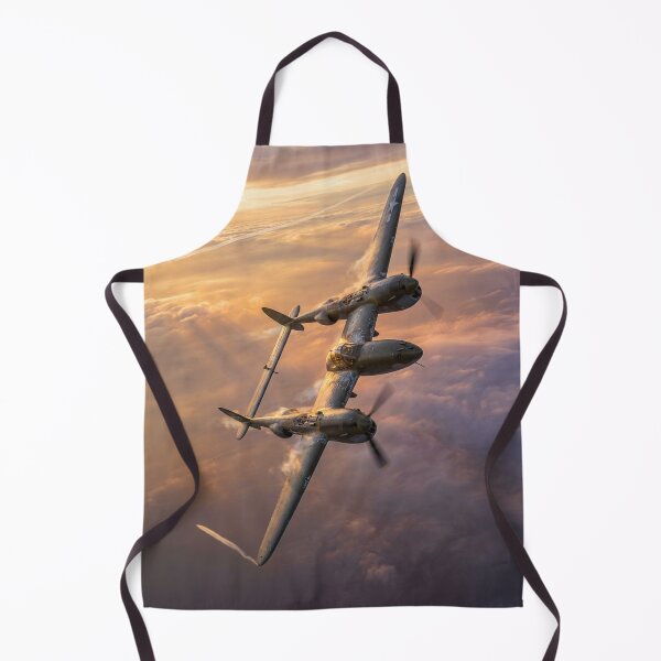 Artikelvorschau, P-38 Lightning Golden Sunset Dive Illustration entworfen und verkauft von Airpower Art.
