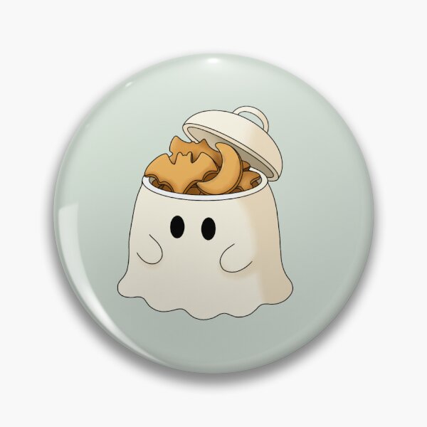 Item preview, Cute Ghost Cookie Jar with Bat Cookies designed and sold by DesgnsxGifts.