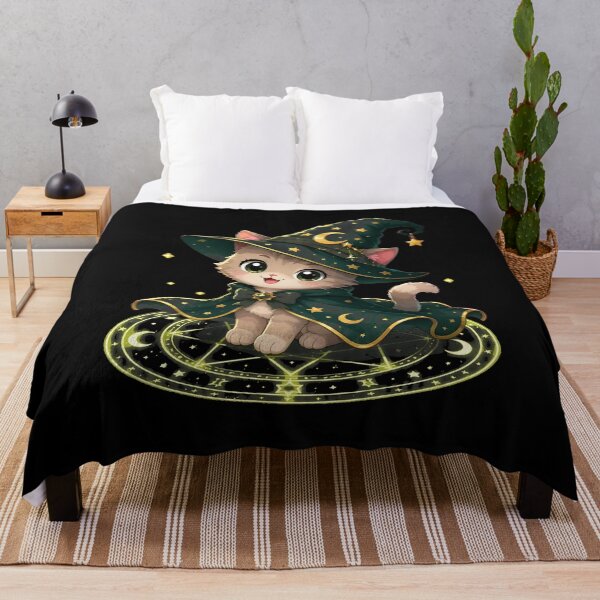 Item preview, Cute Magical Cat Wizard Art designed and sold by SoyLamderma.
