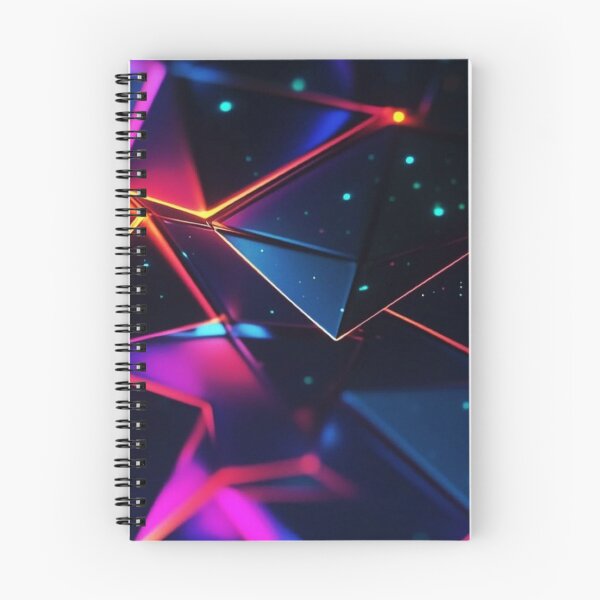 Item preview, Neon Geometric Low Poly Crystal — Futuristic Cyberpunk Abstract Art designed and sold by LYAN-STORE.