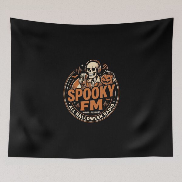 Item preview, Spooky FM All Halloween Radio designed and sold by dudelinart.