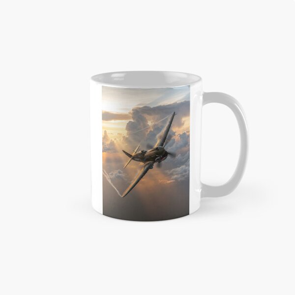 Item preview, P-40 Warhawk Sunburst Cloudscape Illustration designed and sold by Airpower Art.