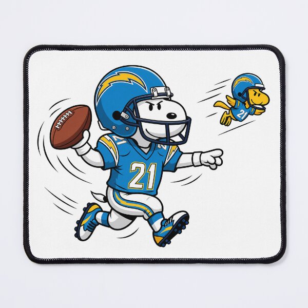Item preview, Snoopy & Woodstock Los Angeles Chargers Football Retro F103 designed and sold by GLUVY-THEME.