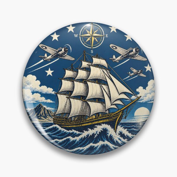 Item preview, Maritime Aviation Squadron Navy Ship and Air Patrol Emblem designed and sold by otaku.edwardj.
