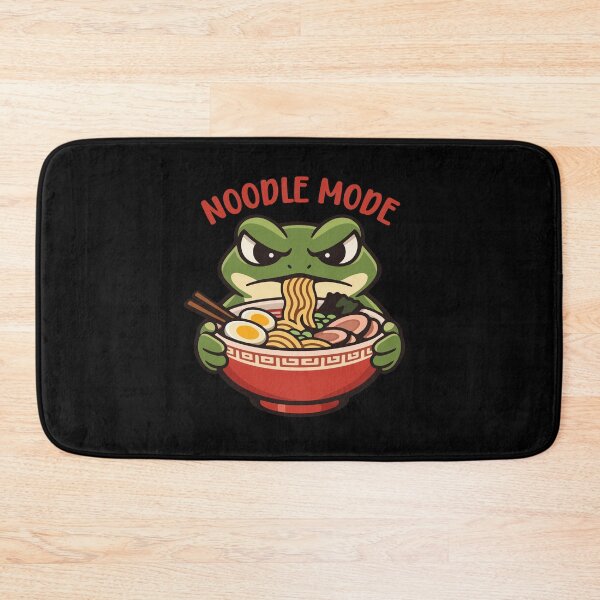 Item preview, Funny Frog Cartoon Eating Ramen Noodles designed and sold by stylishdzign.