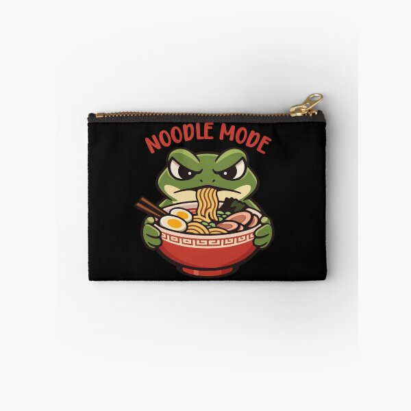 Item preview, Funny Frog Cartoon Eating Ramen Noodles designed and sold by stylishdzign.