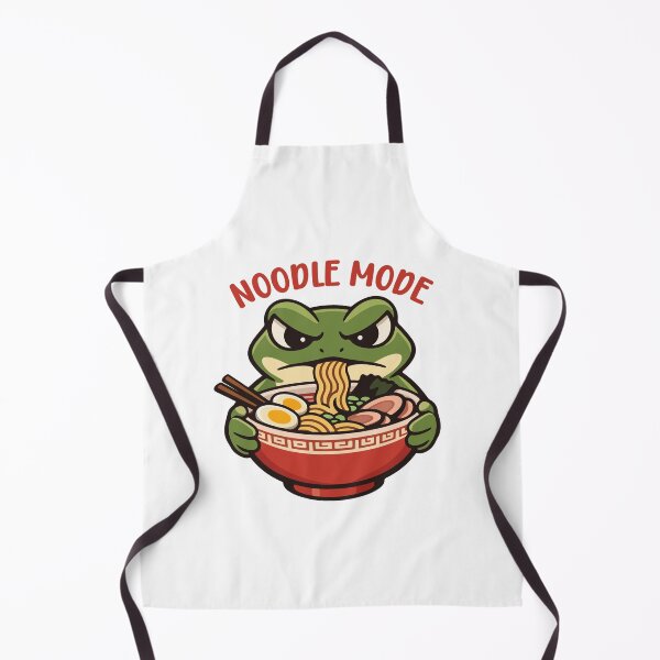 Item preview, Funny Frog Cartoon Eating Ramen Noodles designed and sold by stylishdzign.