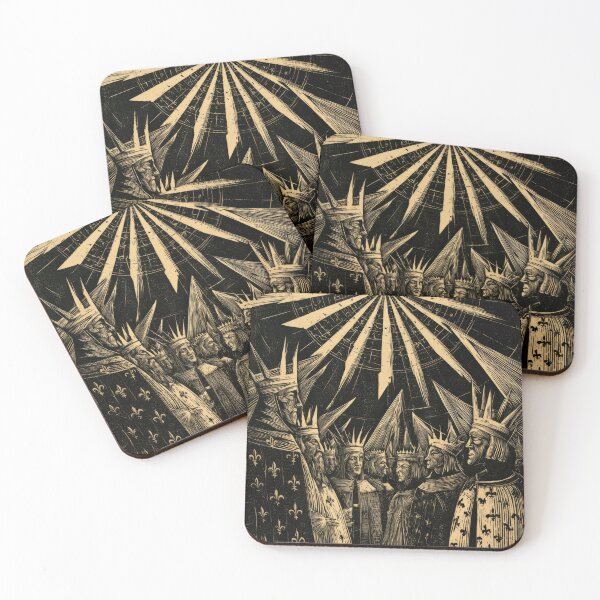 Item preview, Regal Kings Divine Radiance Woodcut Vision designed and sold by POVAD.