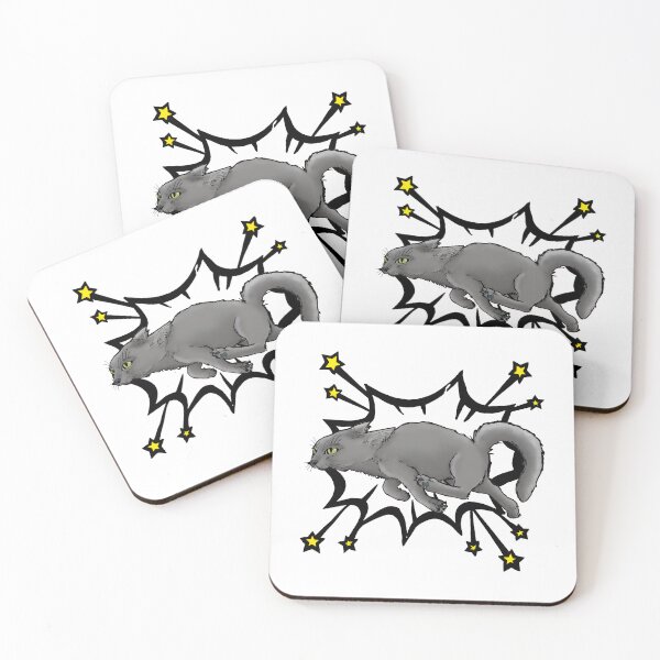 Item preview, Dynamic Cat Bursting Out Comic Style designed and sold by SoyLamderma.