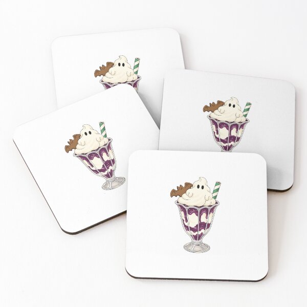 Item preview, Purple Ghost Milkshake with Bat Cookie designed and sold by DesgnsxGifts.