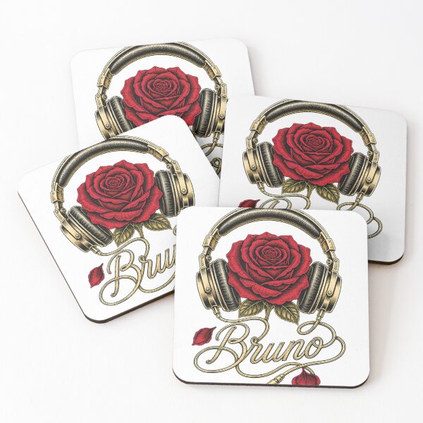 Item preview, headphones Red Rose Vintage Graphic with Elegant Lettering designed and sold by otaku.edwardj.