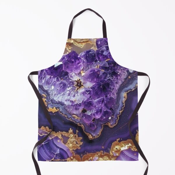 Item preview, Purple Amethyst Geode & Gold Veins — Luxury Crystal Agate Texture designed and sold by LYAN-STORE.