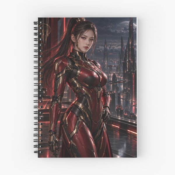Item preview, Crimson Command — Cybernetic Muse designed and sold by SEIMEI2025.