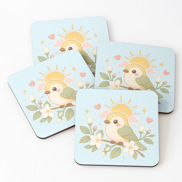 Item preview, A New Day Awaits – Cute Thai Bird Illustration designed and sold by CosmicQuietStudio.