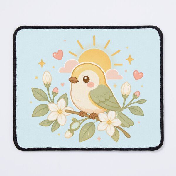 Item preview, A New Day Awaits – Cute Thai Bird Illustration designed and sold by CosmicQuietStudio.
