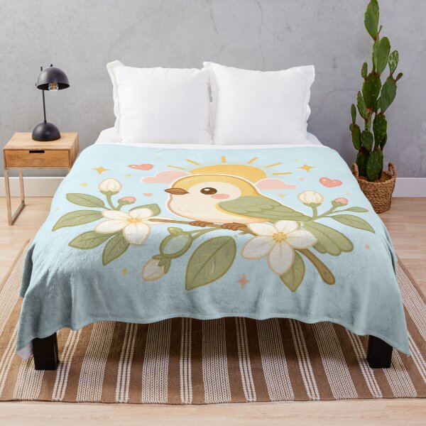 Item preview, A New Day Awaits – Cute Thai Bird Illustration designed and sold by CosmicQuietStudio.