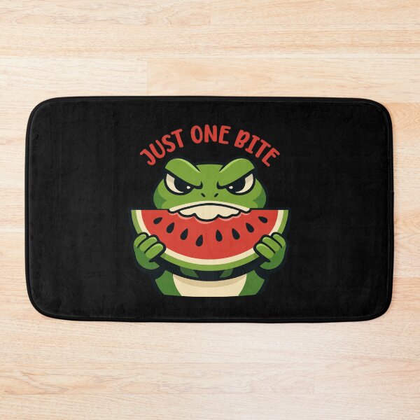 Item preview, Funny Frog Cartoon Eating Watermelon Slice designed and sold by stylishdzign.