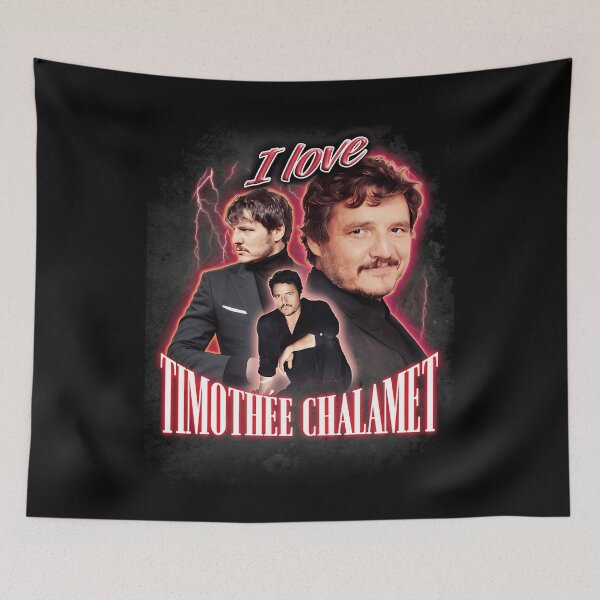 Item preview, I Love Timothee Chalamet Pedro Pascal designed and sold by AleLalaMaNochal.