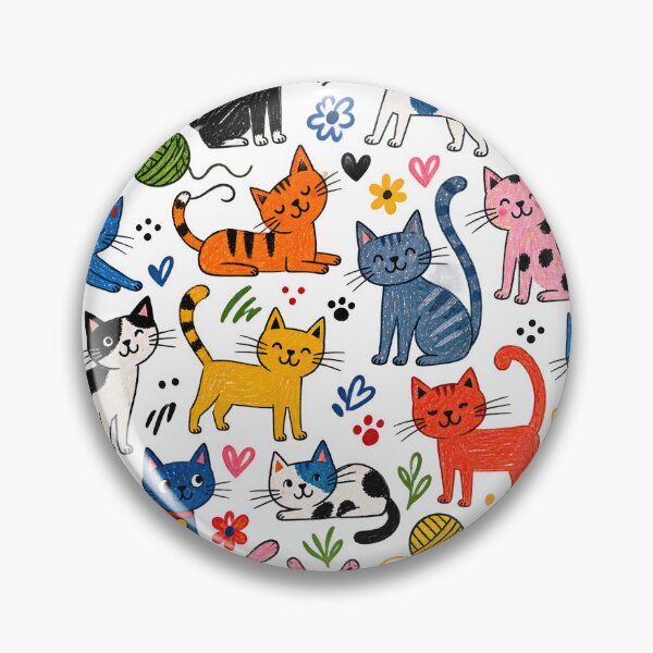 Item preview, Cute Colorful Cats Funny Animal Kitten Cat Lover designed and sold by Nextstep Design.