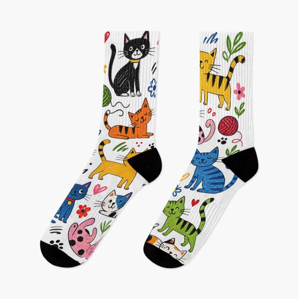 Item preview, Cute Colorful Cats Funny Animal Kitten Cat Lover designed and sold by Nextstep Design.