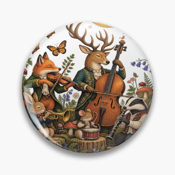 Item preview, forest animals orchestra moonlit woodland music scene designed and sold by otaku.edwardj.
