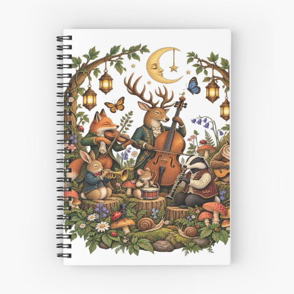 Item preview, forest animals orchestra moonlit woodland music scene designed and sold by otaku.edwardj.