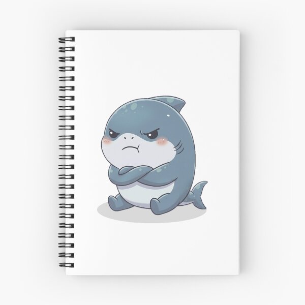Item preview, Cute Grumpy Shark designed and sold by Nature's Chibis.