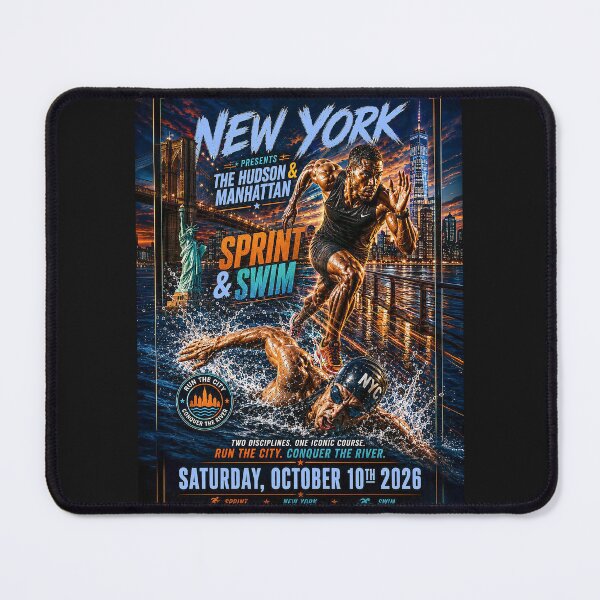 Item preview, NEW YORK - The Hudson & Manhattan - Sprint & Swim - Oct. 10th 2026 designed and sold by DBM Photo Art 1.