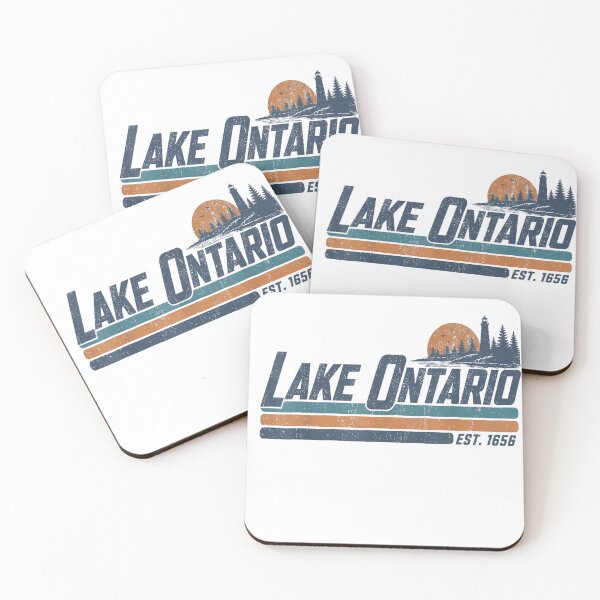 Item preview, lake ontario vintage lighthouse sunset retro graphic designed and sold by otaku.edwardj.