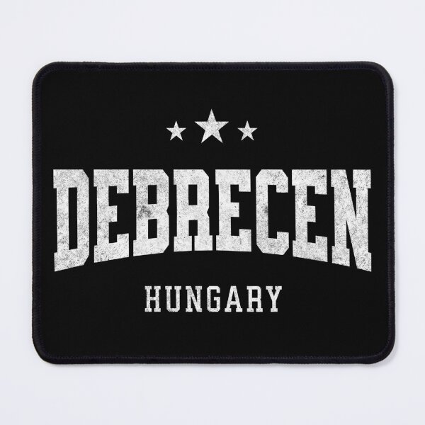 Item preview, Debrecen Hungary Vintage Varsity Distressed Retro College Travel Design designed and sold by NiceTeeClub.