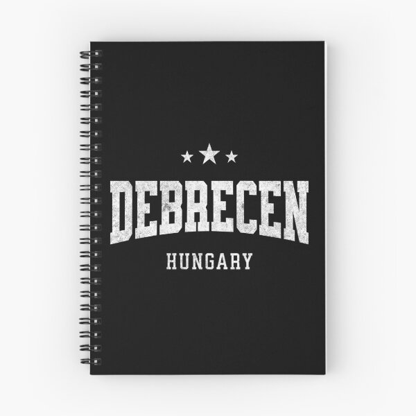 Item preview, Debrecen Hungary Vintage Varsity Distressed Retro College Travel Design designed and sold by NiceTeeClub.