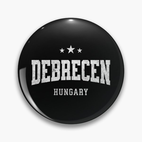 Item preview, Debrecen Hungary Vintage Varsity Distressed Retro College Travel Design designed and sold by NiceTeeClub.