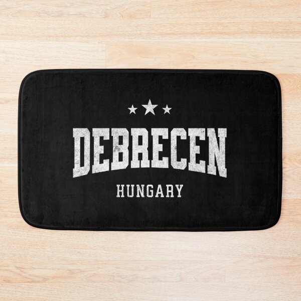 Item preview, Debrecen Hungary Vintage Varsity Distressed Retro College Travel Design designed and sold by NiceTeeClub.
