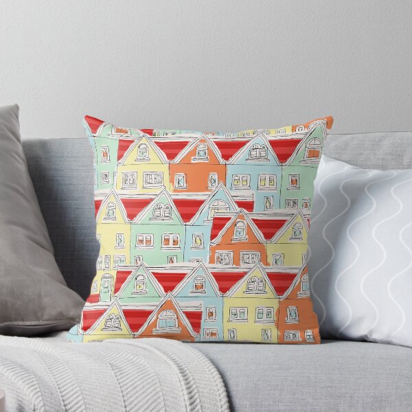 Item preview, seaside houses designed and sold by DrawWithLizzie.