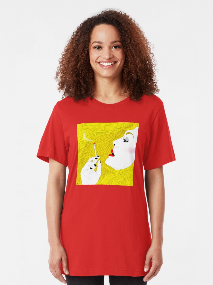 Alternate view of Smoking Hair Slim Fit T-Shirt
