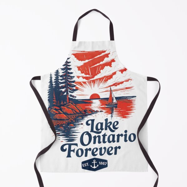 Item preview, Lake Ontario Forever Retro Sunset Sailboat Poster designed and sold by otaku.edwardj.