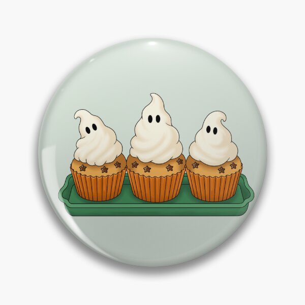 Item preview, Cute Ghost Cupcake Trio with Star Sprinkles designed and sold by DesgnsxGifts.