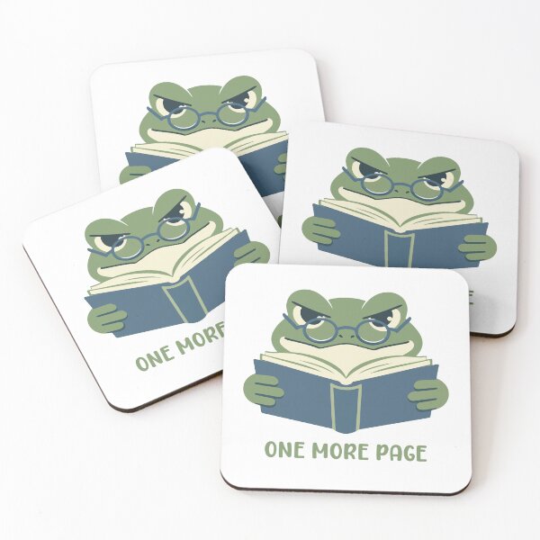 Item preview, One More Page - Funny Frog Cartoon Reading Book designed and sold by stylishdzign.