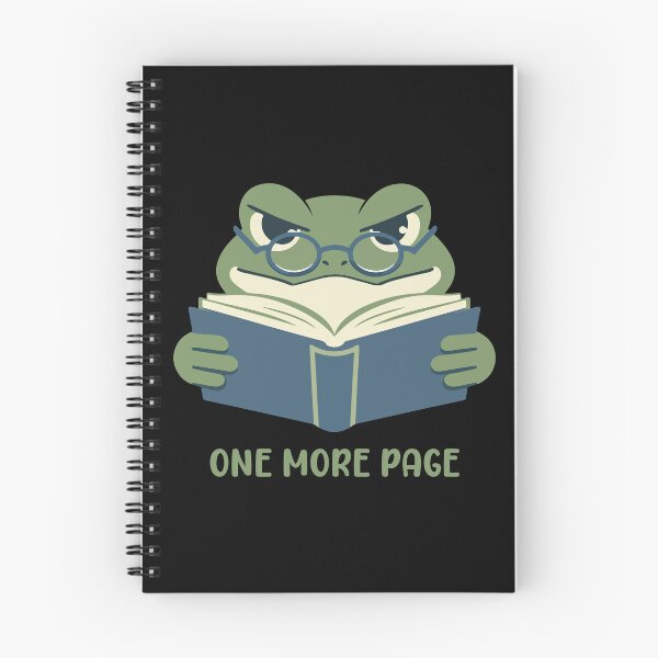 Item preview, One More Page - Funny Frog Cartoon Reading Book designed and sold by stylishdzign.