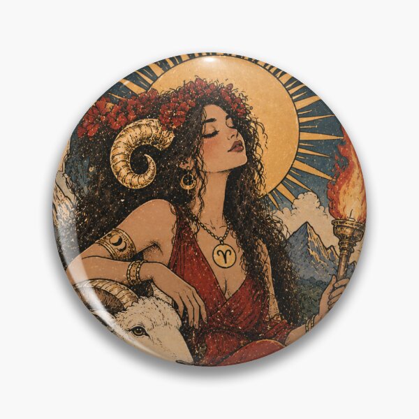Item preview, Aries Tarot Card – The Trailblazer | Cute Vintage Zodiac Aesthetic designed and sold by Moon & Sun Tarot.