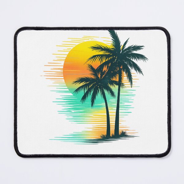 Item preview, Retro Tropical Sunset Palm Tree Vaporwave Design designed and sold by CreativeNest Prints.