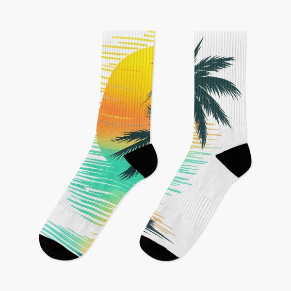 Item preview, Retro Tropical Sunset Palm Tree Vaporwave Design designed and sold by CreativeNest Prints.