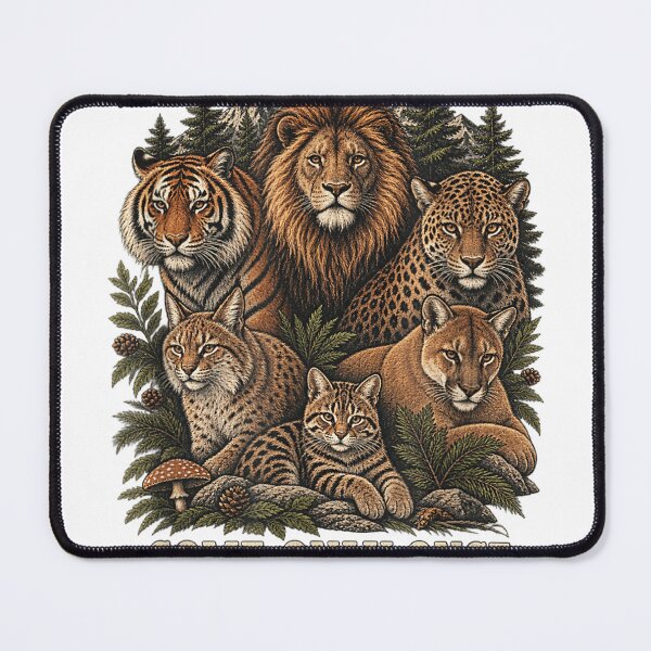 Item preview, Big Cats Are Pettable Funny Wildlife Graphic Tee designed and sold by otaku.edwardj.